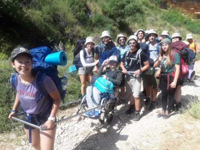 Mechinot students going hiking